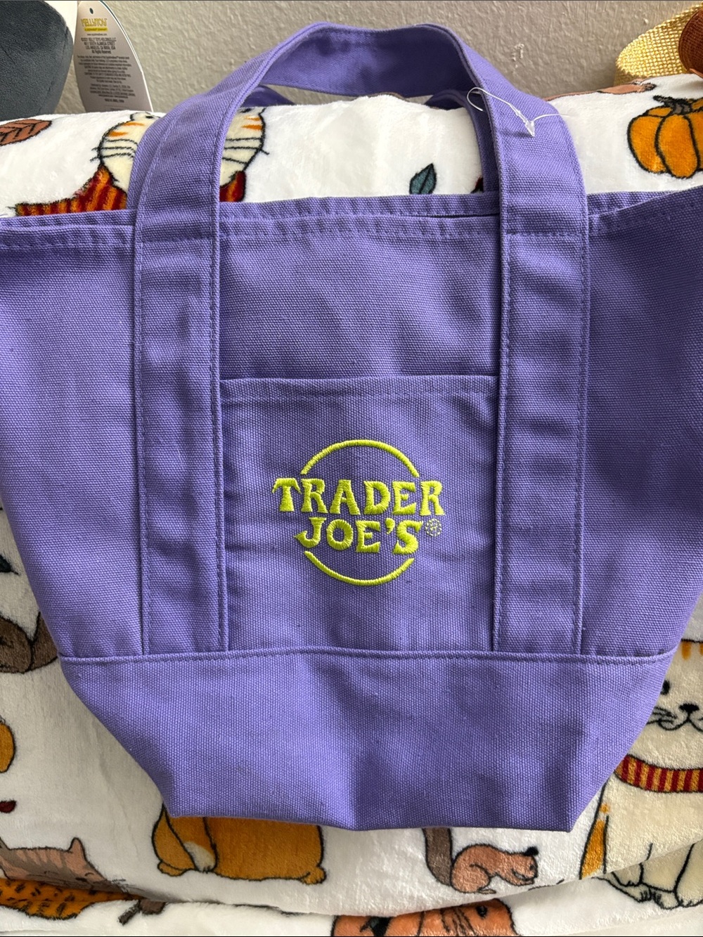 Purple Trader Joe’s Canvas Tote Bag
NWOT🌸